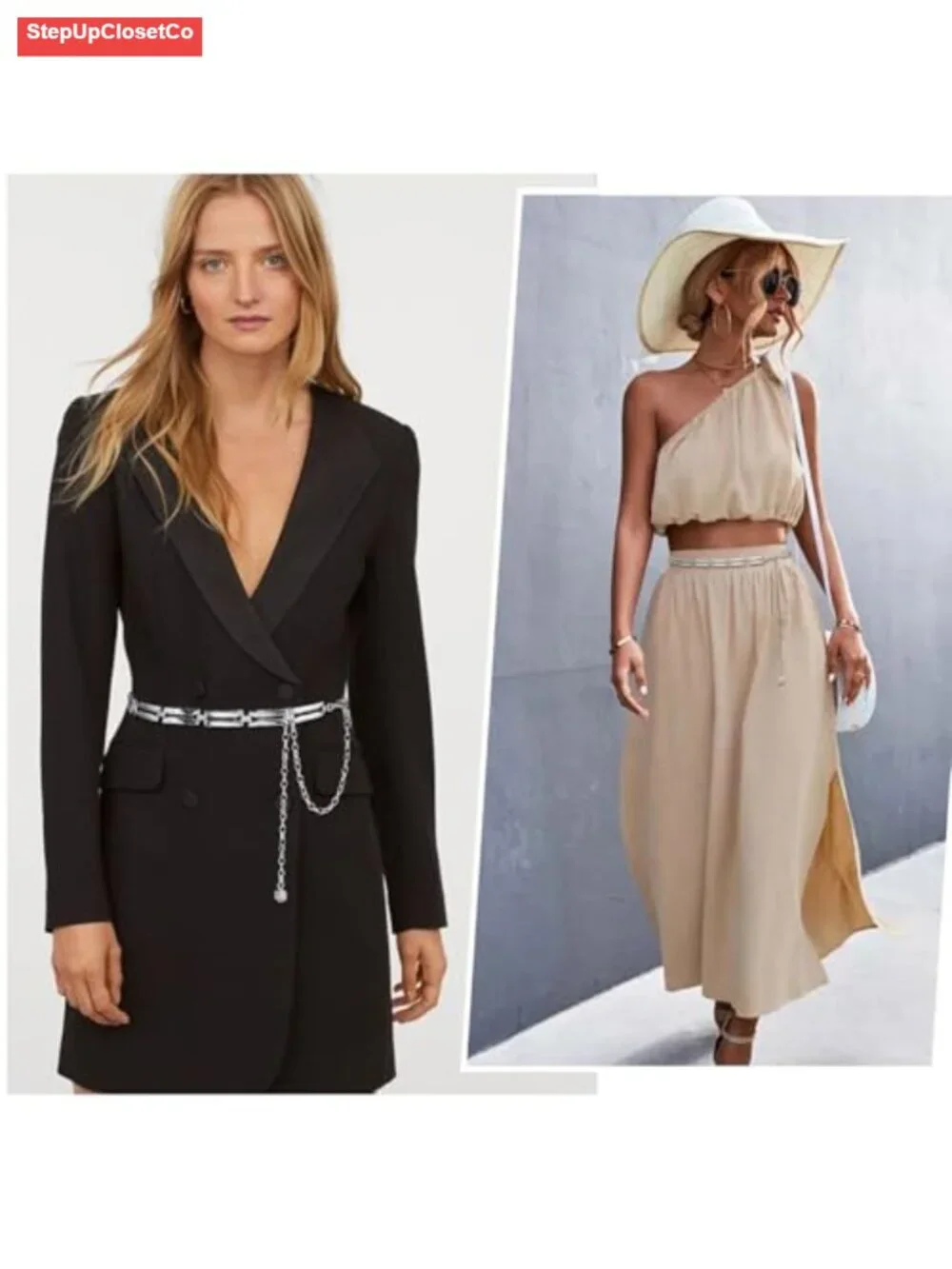 Metal Conch Waist Chain Belt for Women Boho Adjustable Link Chain Dress